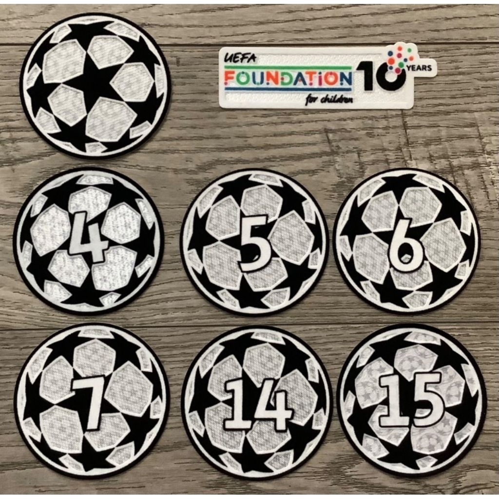 UCL 2025-26 ชุดแพทช์ การติดตั้งเหล็กกํามะหยี่หนา