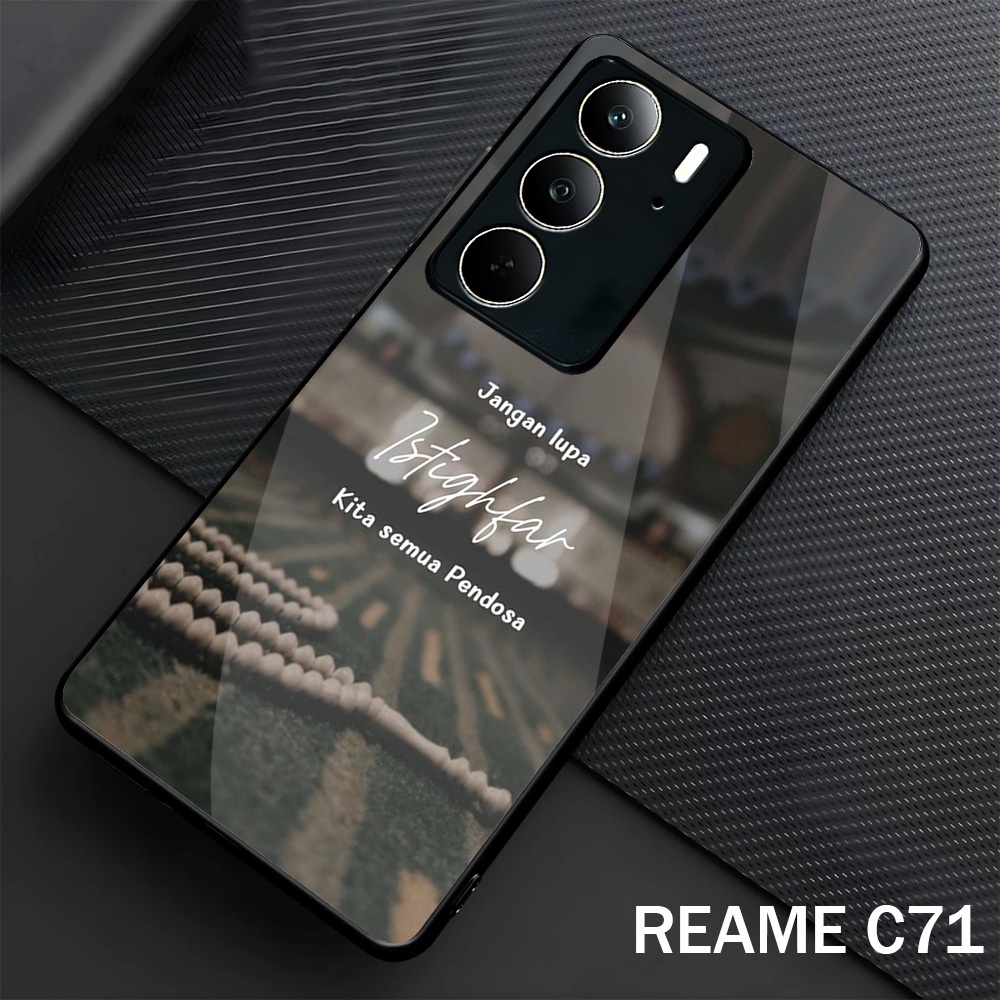 Softcase Glass Glossy สําหรับ Realme C73 C75 C71 ปลอก Hp Realme C73 C75 C71-Case Protector Hp Realme