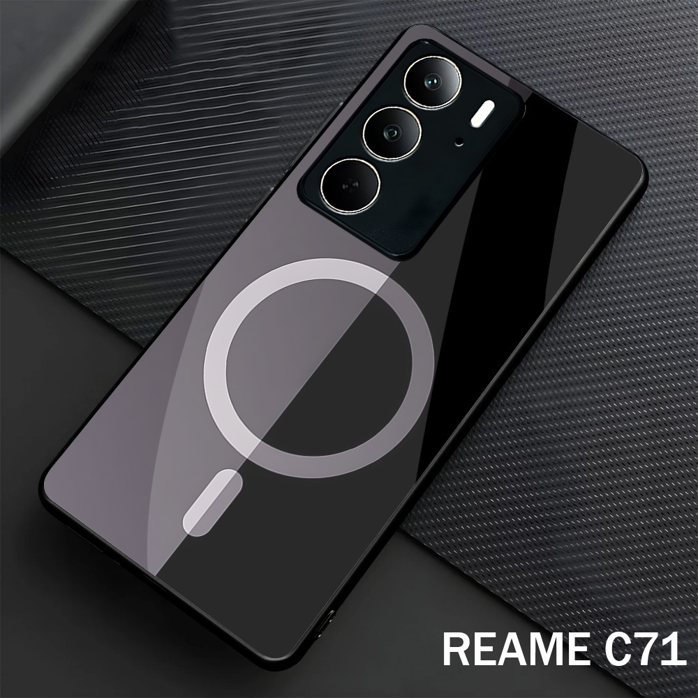 Softcase Glass Glossy สําหรับ Realme C73 C75 C71 ปลอก Hp Realme C73 C75 C71-Case Protector Hp Realme