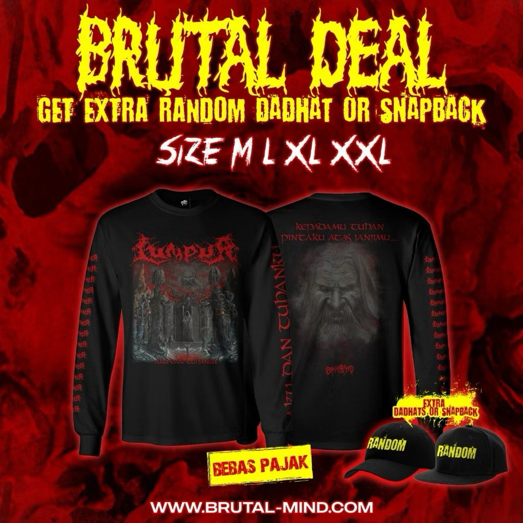 BRUTAL DEAL MUDDLE me and my god - LS Free หมวกพ่อ / หมวก snapback สุ่มต้นฉบับ