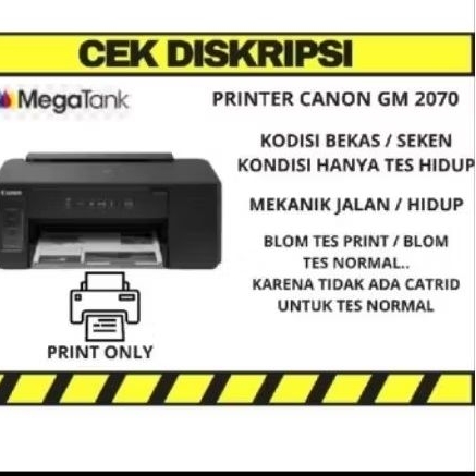 [พร้อม 1 หน่วย] CANON GM 2070 PRINTER JUST TEST CONDITION + PACKWOODEN