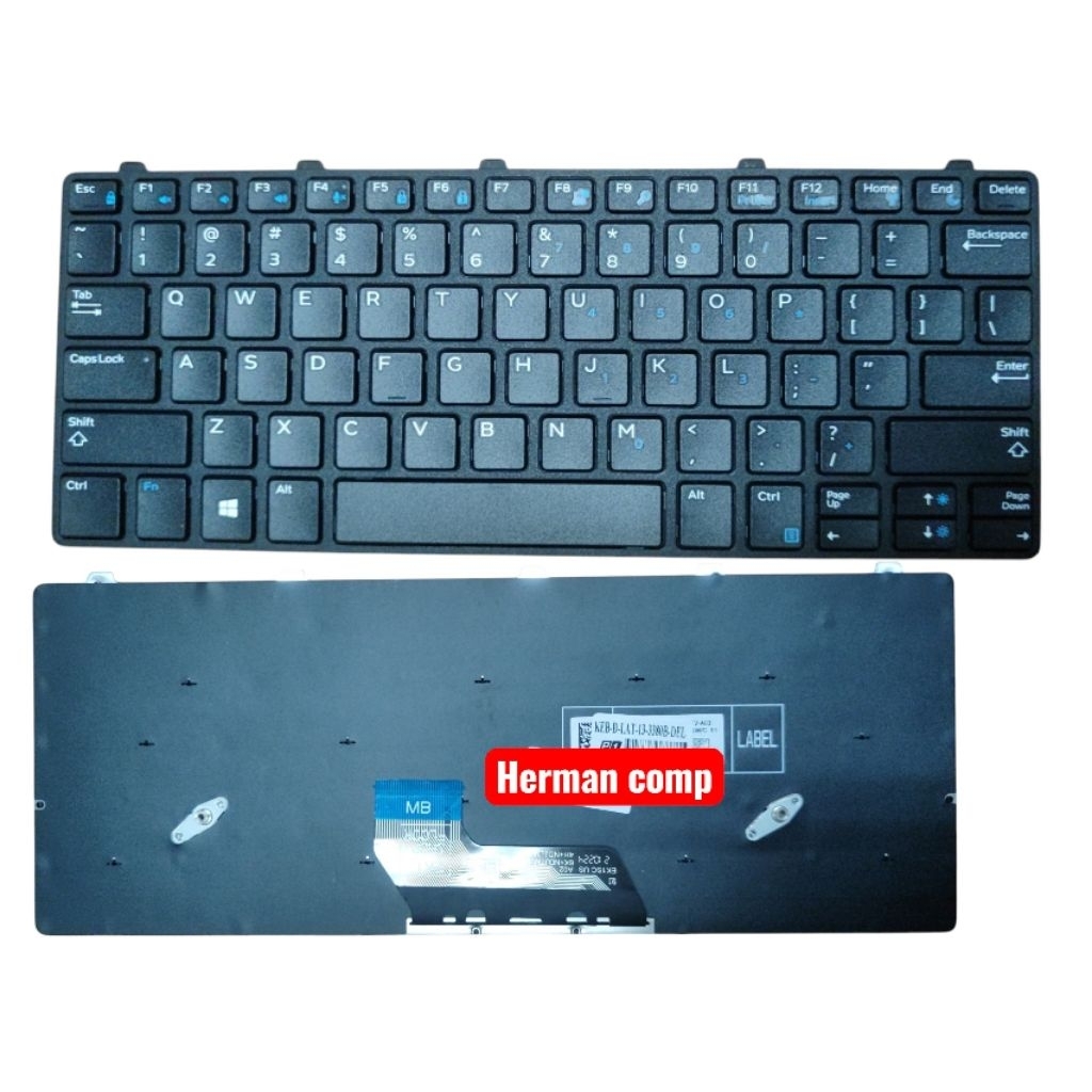 TOMBOL Dell Latitude 3180 3189 3190 3300 3310 3380f E3380 P26T P80G แป้นพิมพ์ลบปุ่ม