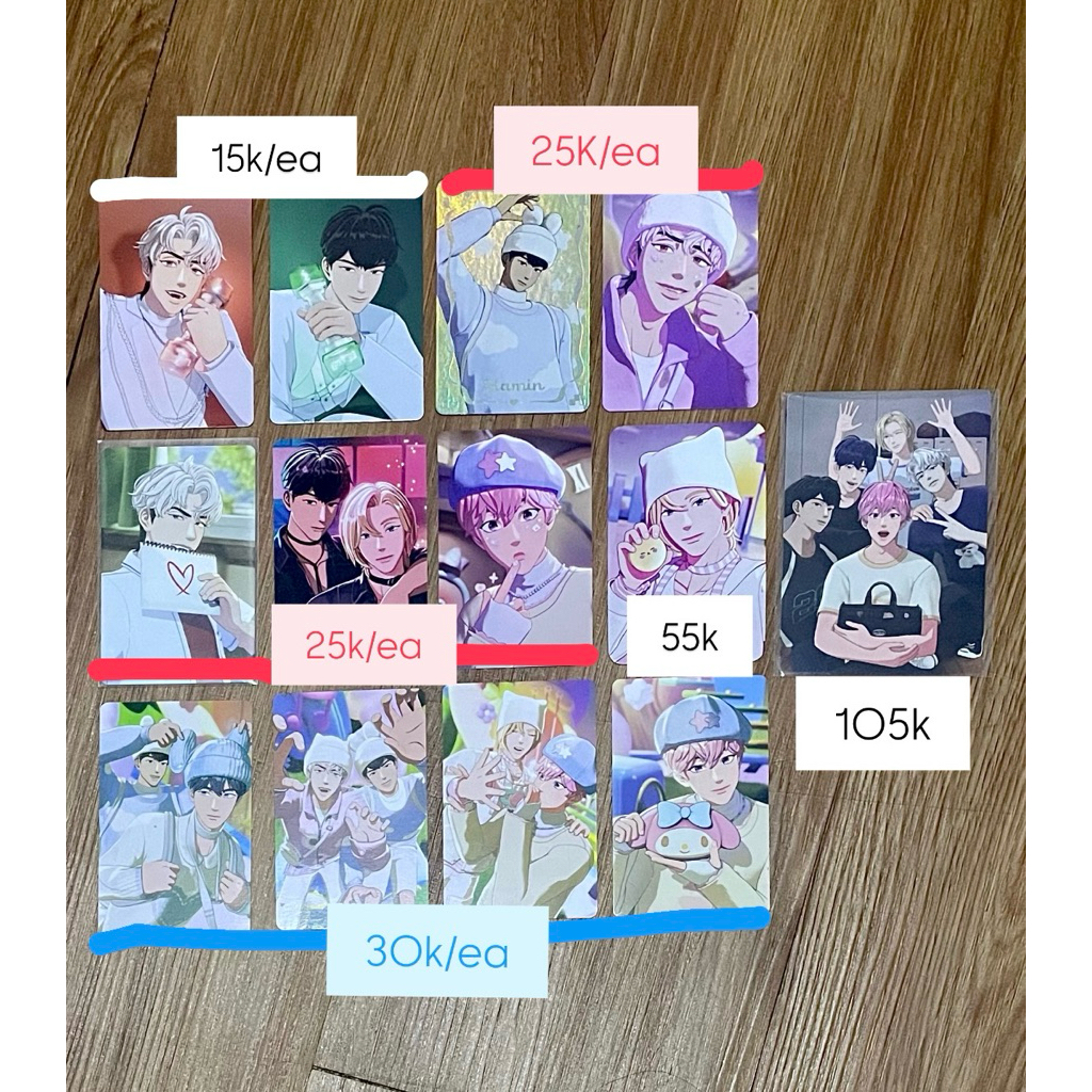 Photocard Plave PLBBUU Bamby, Eunho, Noah, Starshard Hamin, POB PLBBUU Noah Hello82, Ppeunline, Mean