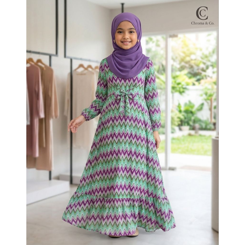 Amanda dress kids product by uwais hijab