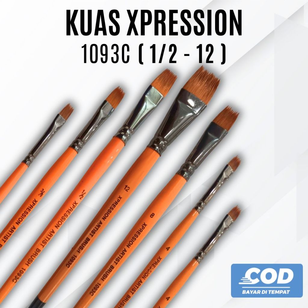 XPRESSION 1093C COMB PAINTING BRUSH (1/2 - 12) - แปรงพ่นสียี่ห้อ XPRESSION