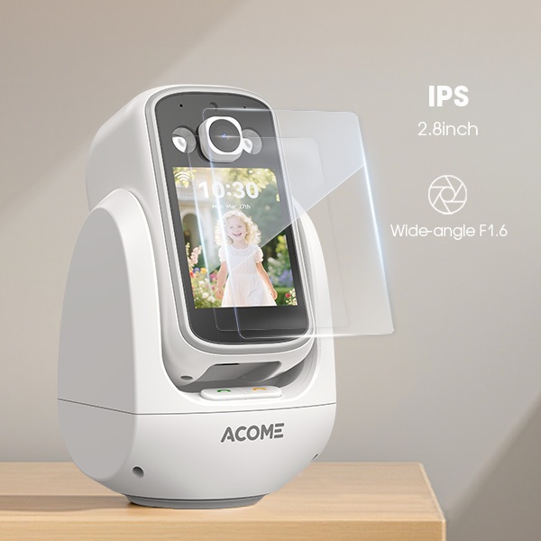ACOME IOT Video Call Screen Wi-Fi Camera APC-01 สีขาว