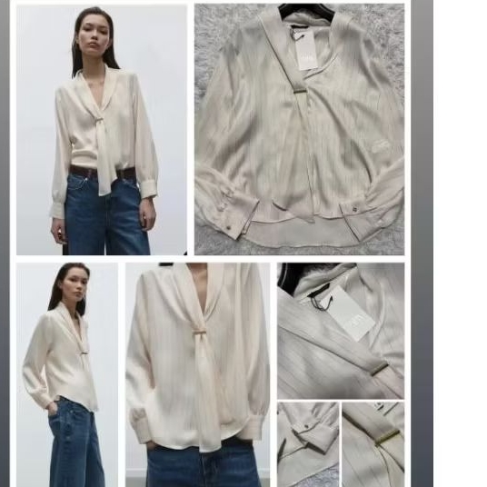 Z+R VOLUME SLEVEE BLOUSES ผู้หญิง Z+R TOP LONG SLEEVE