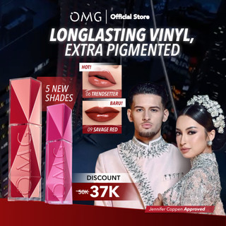 [NEW SHADE!] OMG OH MY GLAM Colorlast Lip Vinyl 2.5 g - Transferproof Gloss - Longlasting Stain- Intense Color - Plumpy & Comfortable On Lips