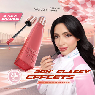 WARDAH Lip Cream Glossy Glasting Liquid Lip - Hi-Pigmented Glass Color, Ringan, Tidak Lengket, Transferproof Liptint-Lipgloss-Lipstik-Lip Tint-Lip Matte-Lipstick-Lipcream- Glossy Lip Longlasting Waterproof Tahan Lama- Makeup