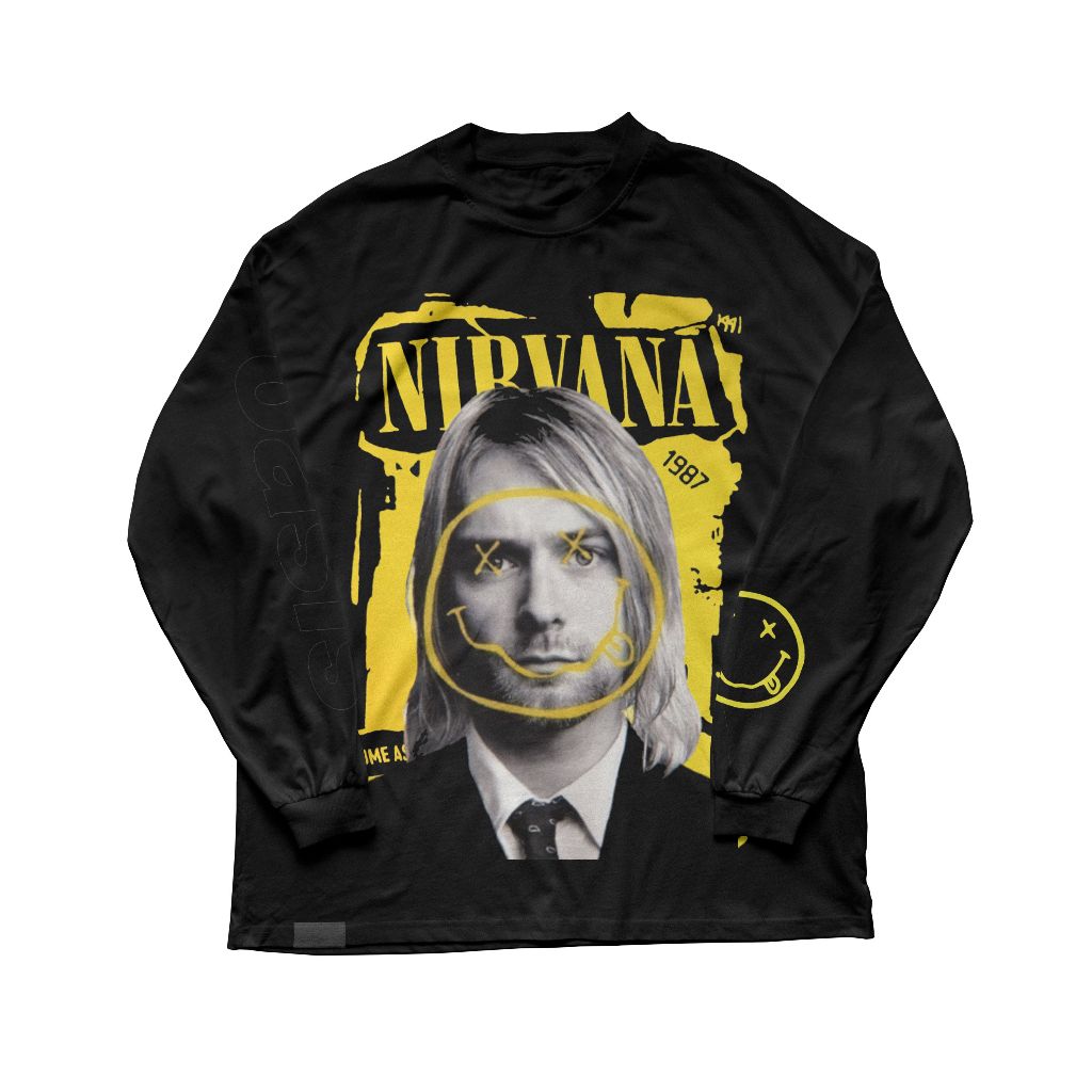 เสื้อยืดแขนยาววง NIRVANA I UNISEX
