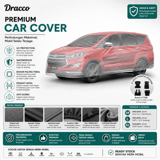DRACCO Sarung Mobil Transparan Tebal – Anti Air & Debu | Cover Mobil Semua Tipe + Tali Pengunci 4