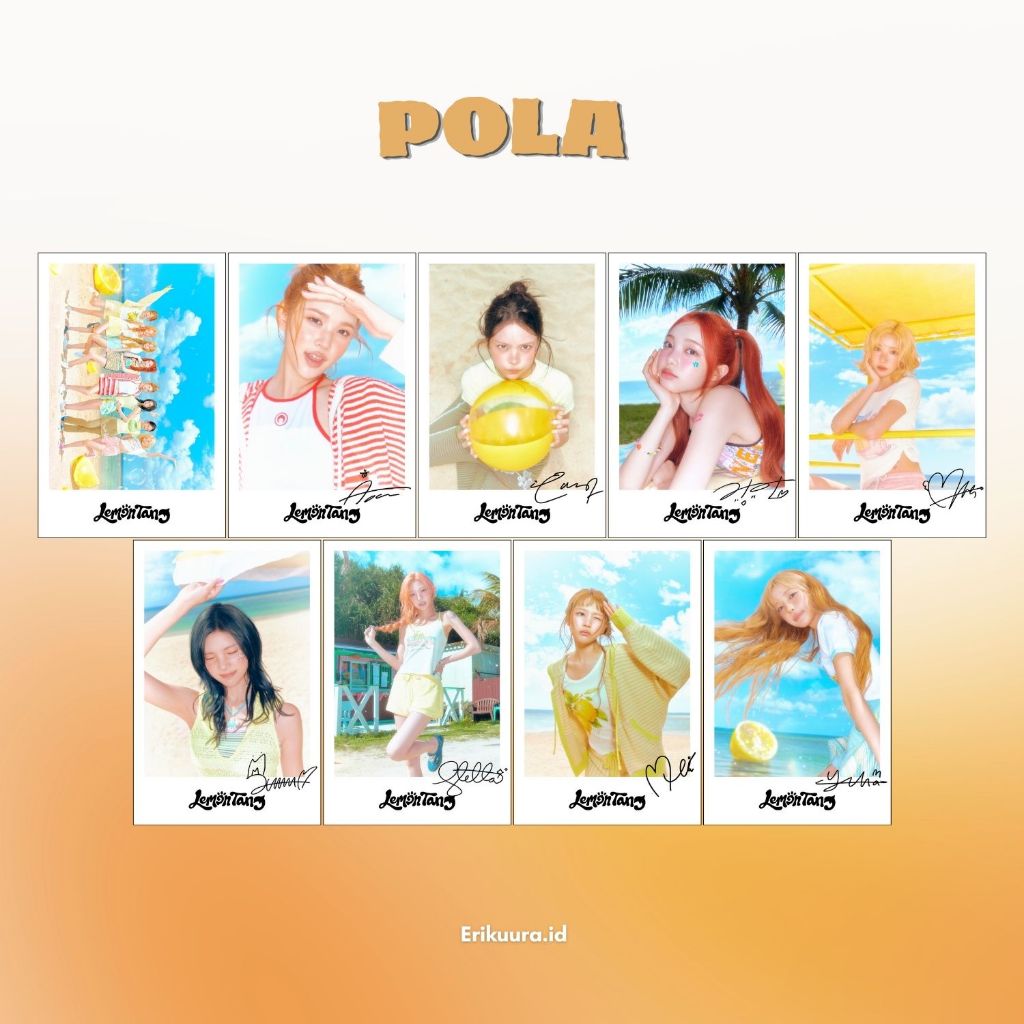 PATTERN S2U LEMON TANG 9 ชิ้น IDOL KPOP UNOFFICIAL CARMEN JIWOO YUHA STELLA JUUN ANA YEON