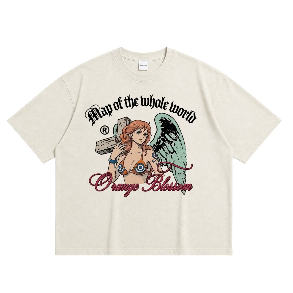 Ninetyfive Anime Manga One Piece Nami oversize Boxy tee