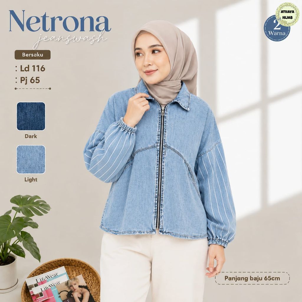 NEW NETRONA JACKET JEANS MONKA JACKET JEANS by ATHAYA