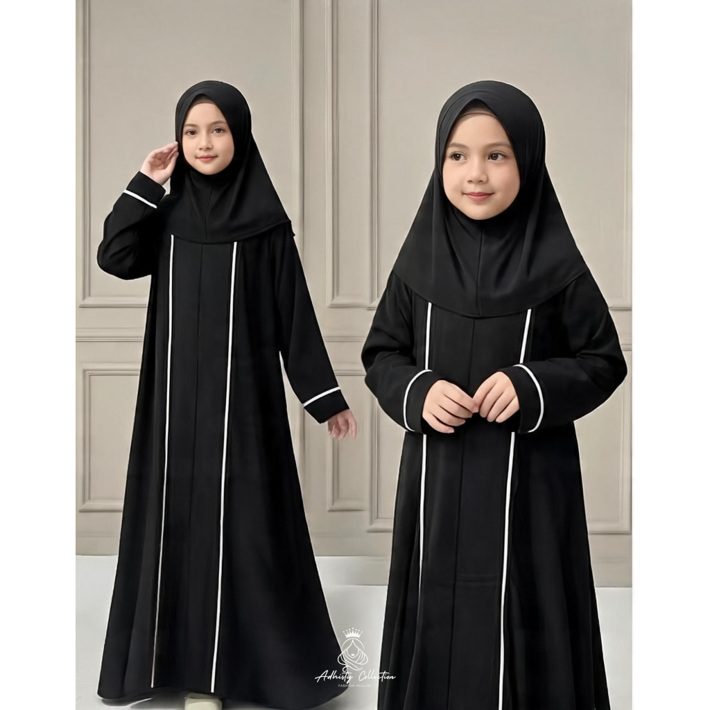พรีเมี่ยมมุสลิม Abaya สําหรับเด็กผู้หญิงอายุ 3-13 ปีสบาย Elegant Simple ล่าสุดแฟชั่นมุสลิม 2026