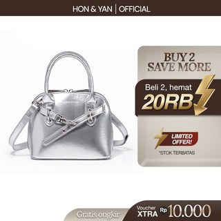 [BELI 2 LEBIH HEMAT] HONYAN Tas Wanita Nadine Sling Bag Penutup Zipper Tas Selempang Tali Panjang