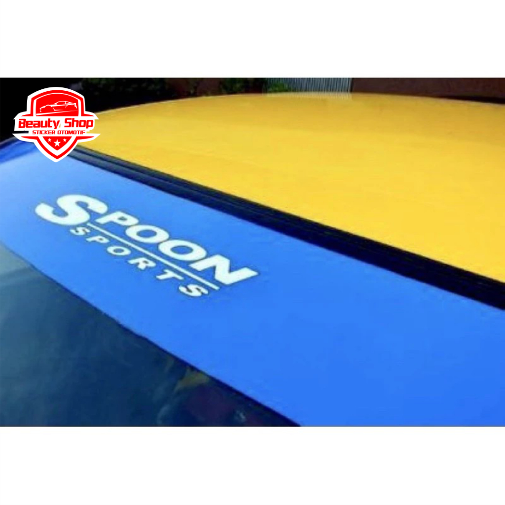 สติ๊กเกอร์ติดกระจกหน้ารถ Spoon Sports Sunshield