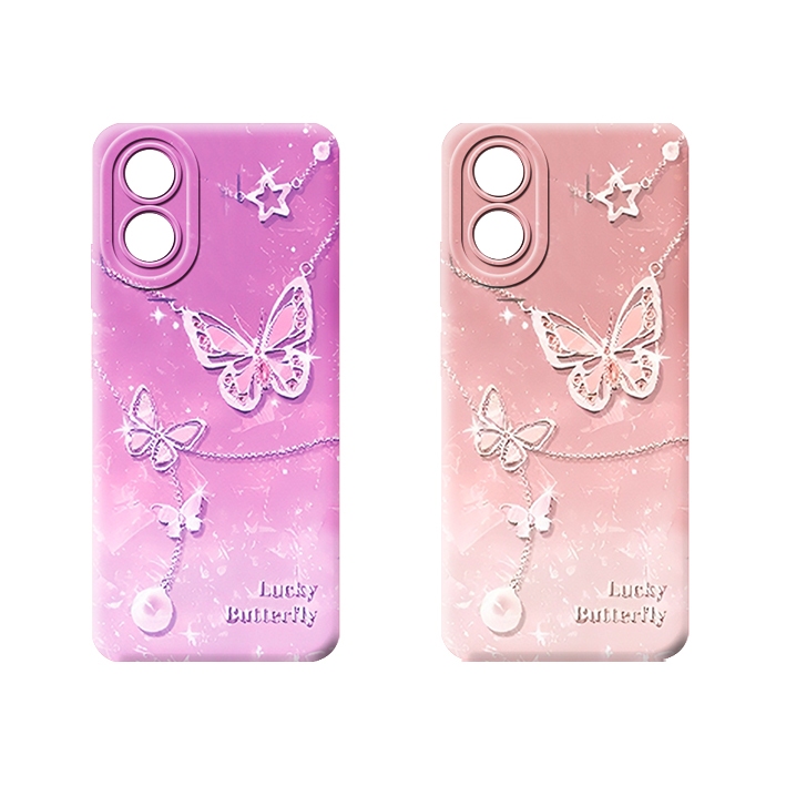 Softcase hp OPPO A18 A38 A17 A17K A58 4G/A58 5G A78 4G/A78 5G A79 5G A98 A16K A16E motif BUTTfly