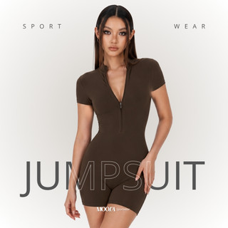SPORTWEAR  Baju Olahraga Jumpsuit Wanita Slim Fit – Pilates, Workout, Yoga, Renang Nyaman & Fleksibe - 208