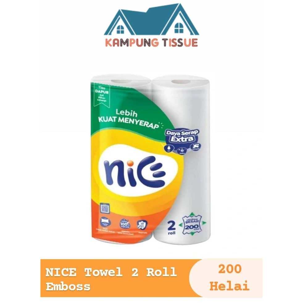 NICE ทิชชู่ครัว 2 ROLL 200s/NICE ทิชชู่ครัว 200 เส้น 2 ม้วน