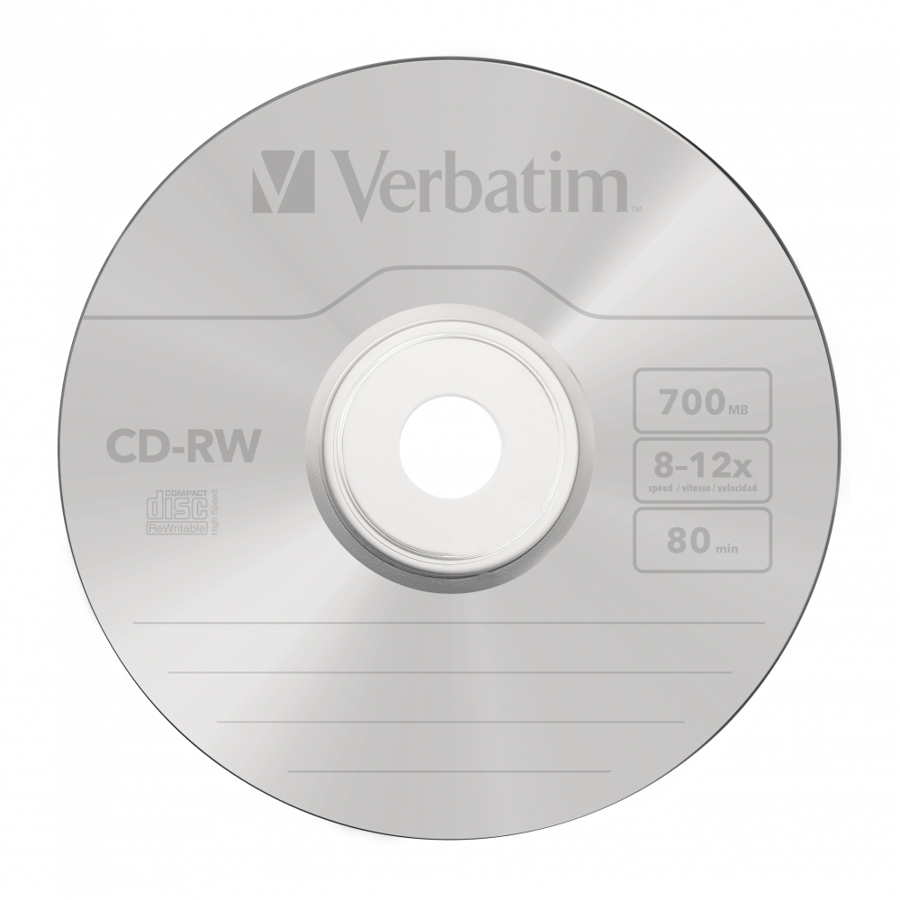 CD-RW Verbatim 700MB 80 นาที 12X Original - CD RW Empty Plate Dvd Laptop PC