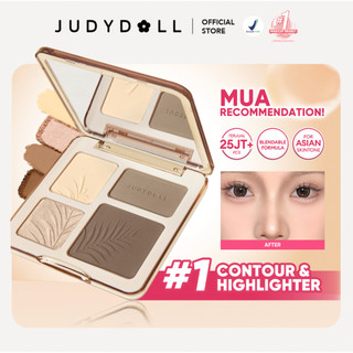(BEST SELLER) Judydoll Highlight & Contour Palette (Multifungsi Makeup Palette Untuk Hasil Natural 3D)