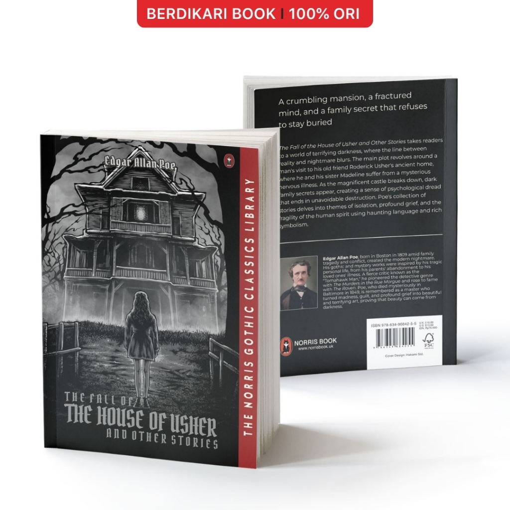 ฤดูใบไม้ร่วงของบ้านของ Usher และเรื่องราวอื่น ๆ (เวอร์ชันภาษาอังกฤษ) Edgar Allan Poe Gothic Classics