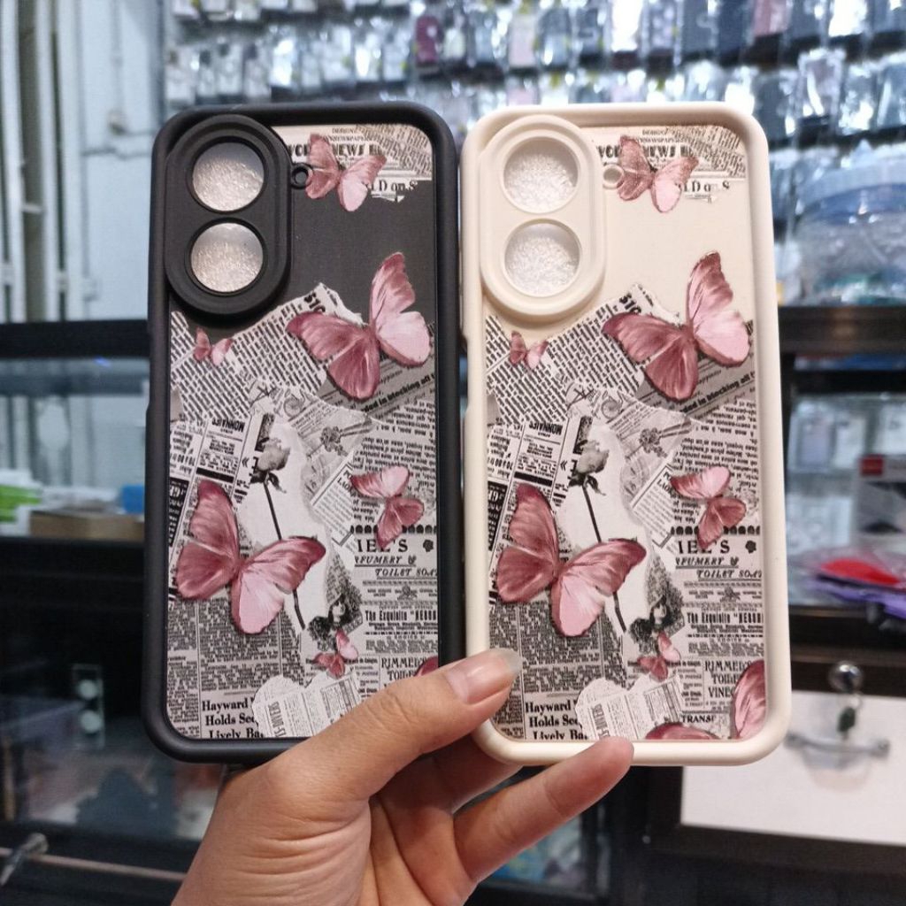 เคส SILICON พร้อม BUTTERFLY MOTIF REDMI A5 / POCO C71