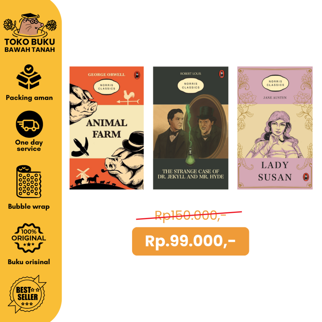 Norris ซื้อ 2 แถม 3 - Animal Farm เคสแปลกของ Dr. Jekyll และ Mr Hyde, Lady Susan (เวอร์ชันภาษาอังกฤษ)