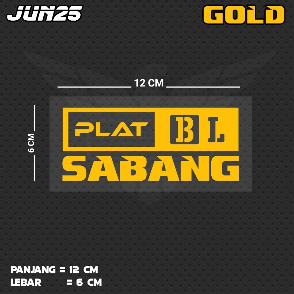 สติ๊กเกอร์ตัดพร้อมจาน BL SABANG / JUN25 ACH