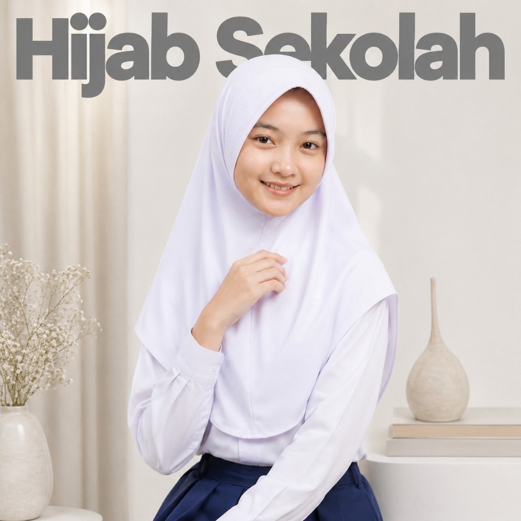 GASYIL - 37 Instant Sport Bergo School Childrens Hijab Premium Jersey School Hijab Instant School Hi