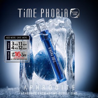 NEW LAUNCH -TIMEPHORIA APHRODITE EVERLASTING GLOSSY TINT Shiny Pigmented Liquid Lipstik Make Over Timephoria Official Store