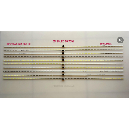60" 78LED 65.6 ซม.LED TV Backlight ประเภท LR 6916L2459A ZQ5418AE