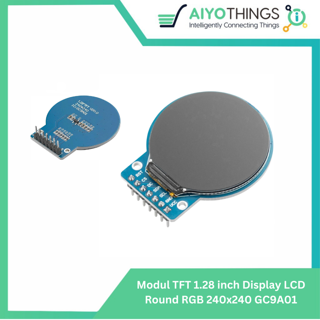โมดูล TFT 1.28 นิ้วจอแสดงผล LCD รอบ RGB 240x240 GC9A01