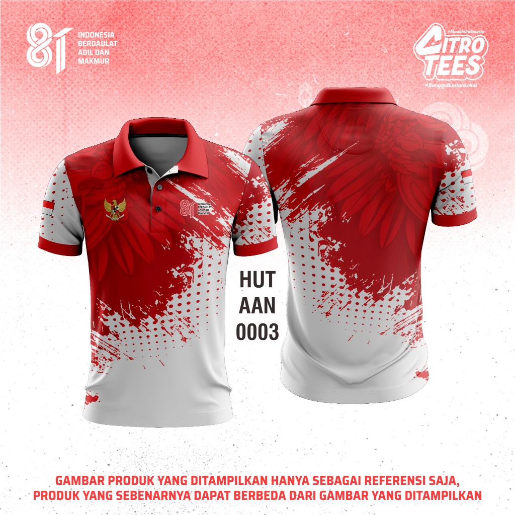CTS HUT RI - INDEPENDENCE JERSEY 2026 (HUT AAN 003) | NEEDLE DRYFIT | ฟรีที่กําหนดเอง