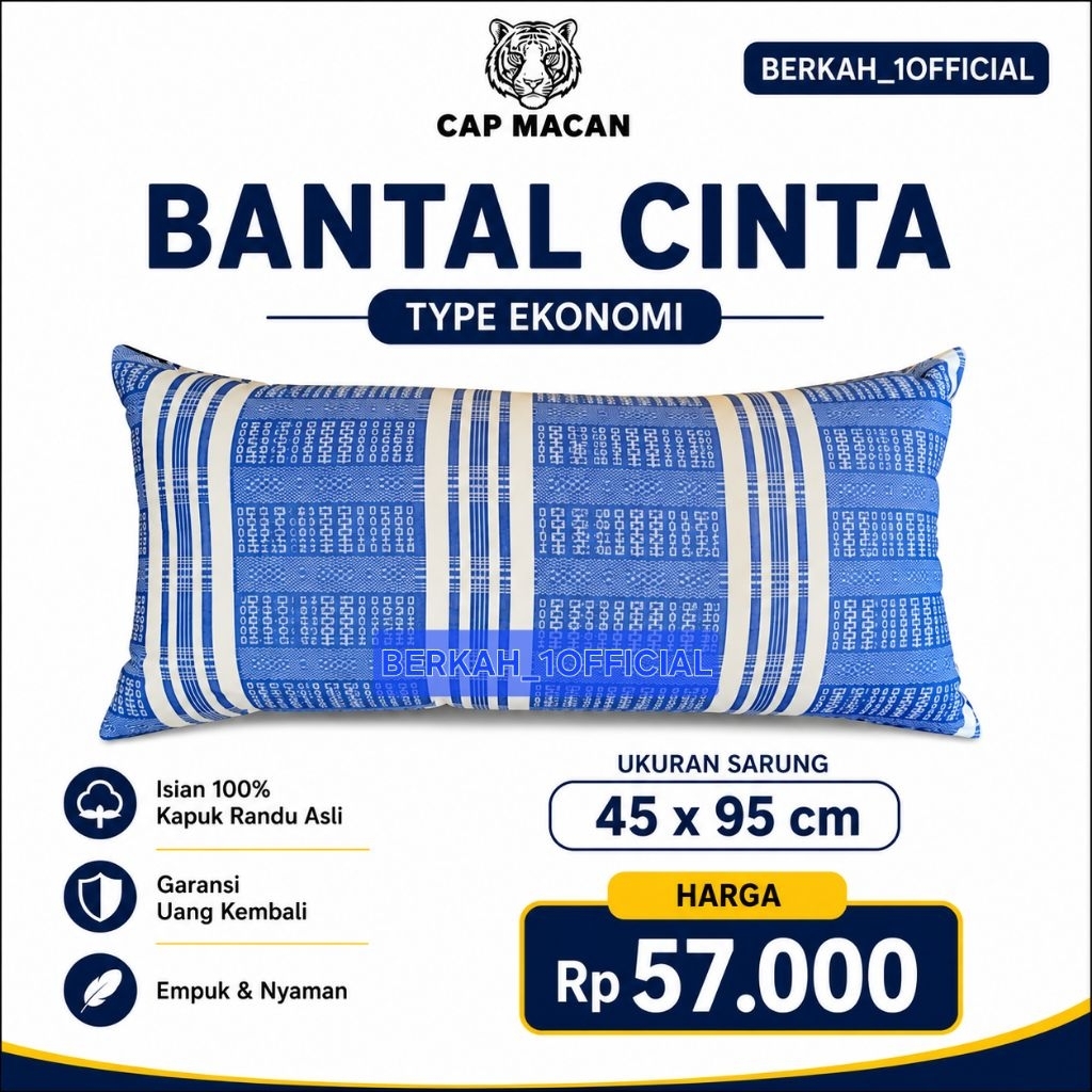 LOVE PILLOW ORIGINAL RANDU KAPUK PILLOW 45X95