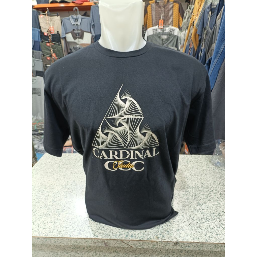 CARDINAL Original Casual เสื้อยืดสีดํา EAIAR2429