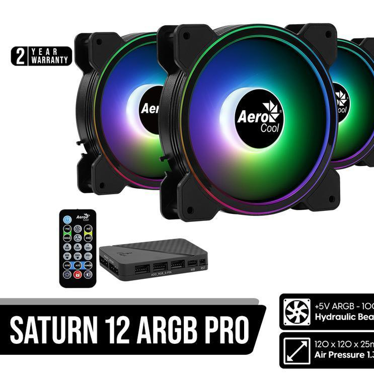 AEROCOOL SATURN 12F ARGB PRO 120MM พัดลม 3IN1