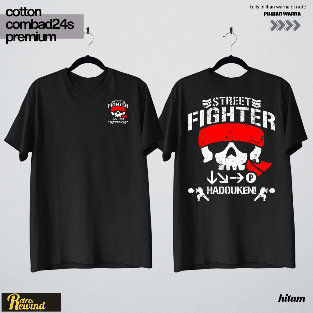 เสื้อยืดเกมเมอร์ Street Fighter 6 พรีเมี่ยม 24s ผ้าฝ้ายหวี - Anti-Stretch & หนา, Cool S-7XL ขนาดใหญ่