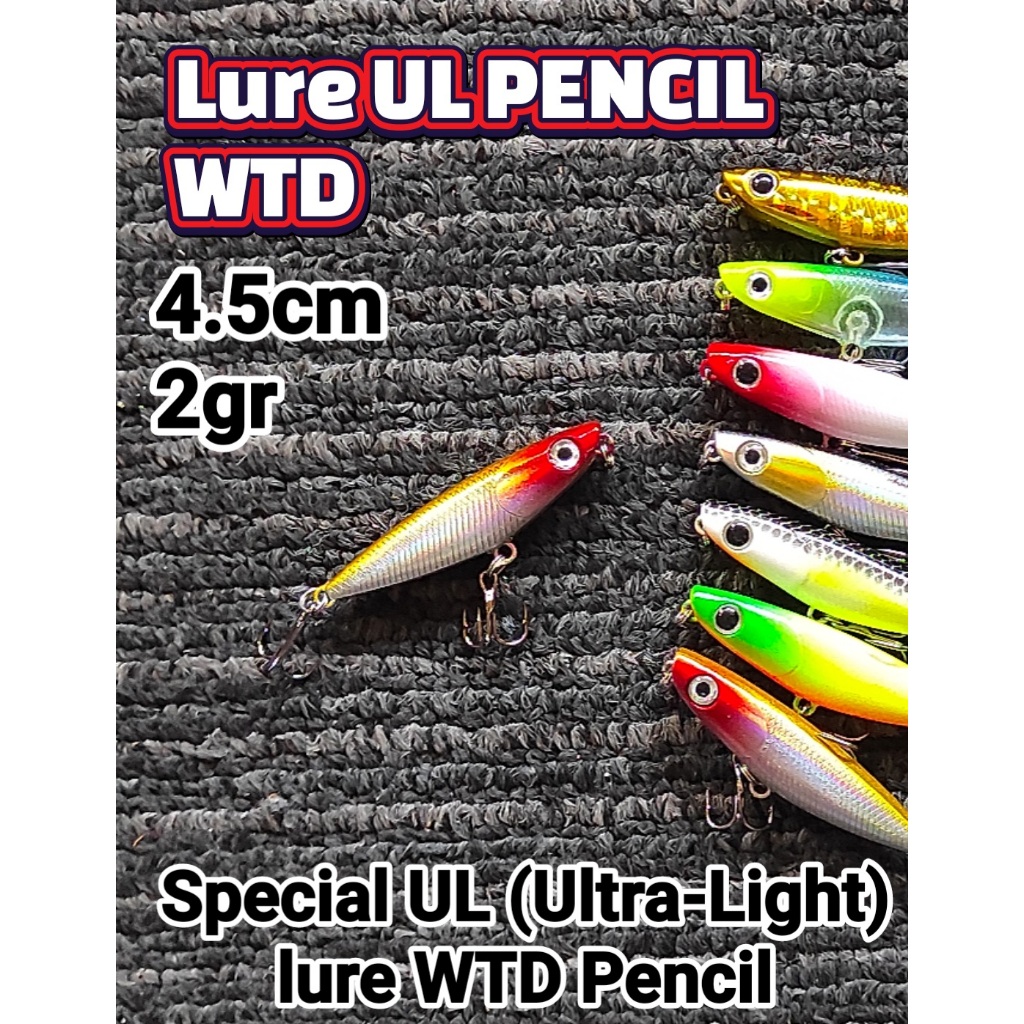 LURE UL WTD PENCIL 4.5CM 2GR CASTING เหยื่อตกปลา เหยื่อ UL