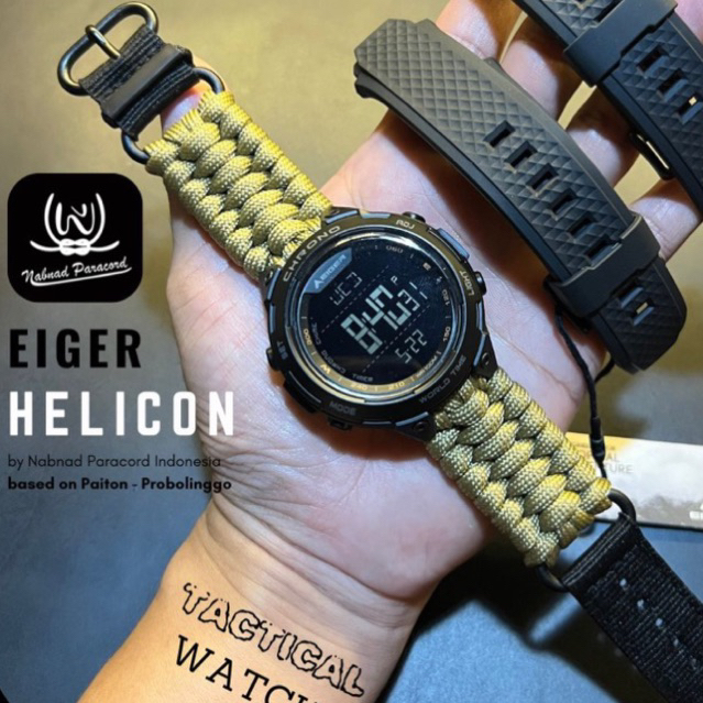 สายนาฬิกา Paracord Eger HELICON Custom Handmade Trilobite Canvas Nabtik