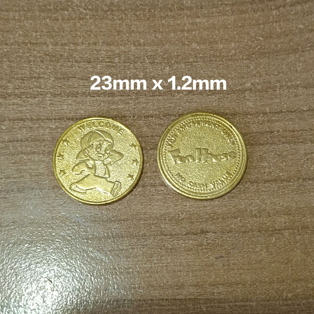ใหม่ FUN HOUSE Gold Coin 100 ชิ้น/ล็อต -