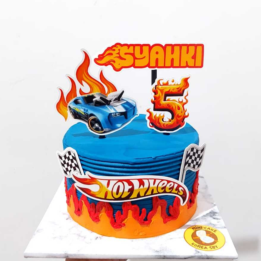 Hot Wheels Topper // Hot Wheels ตกแต่งเค้ก // Hot Wheels Paper Topper // Custom Hot Topper