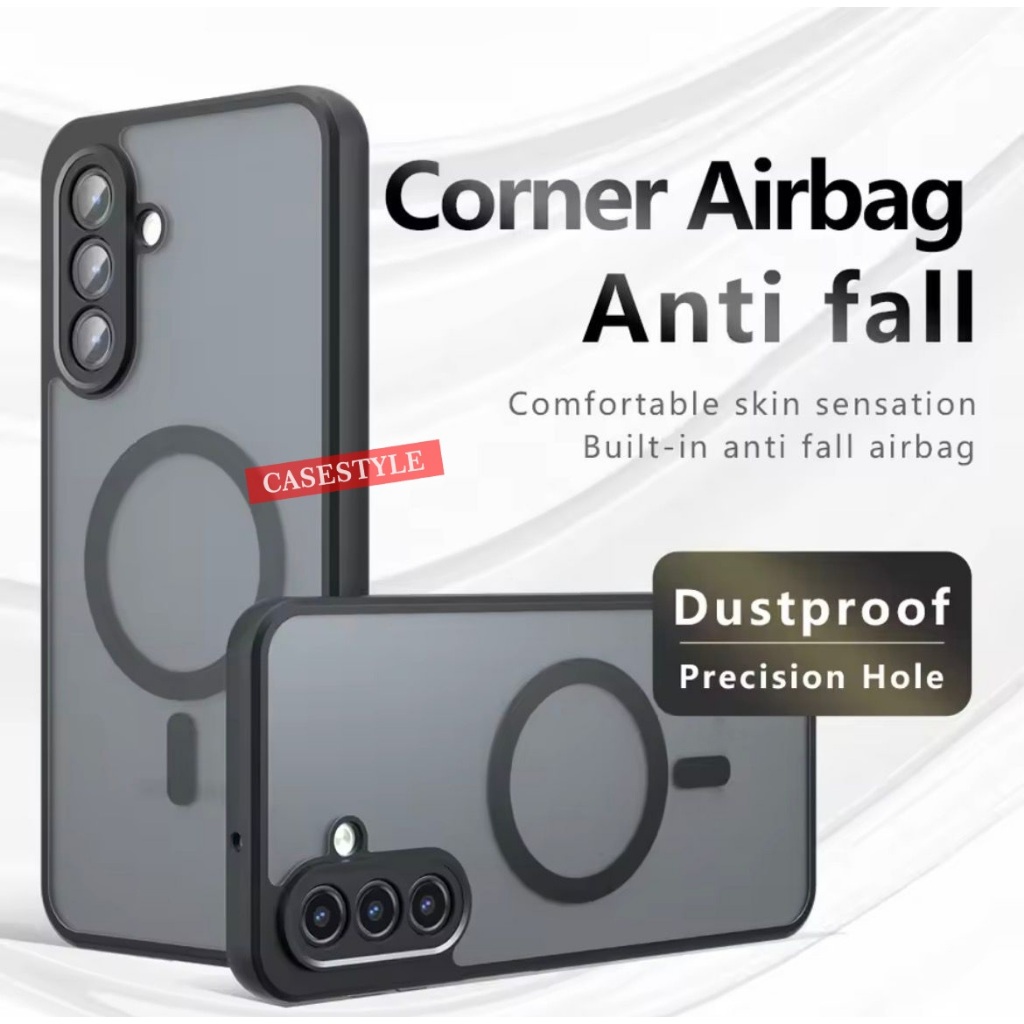 เคส Samsung S21 FE Samsung S23 FE Samsung S24 FE Samsung S25 FE รองรับกล้องกันชน MagSafe Anti Shock 