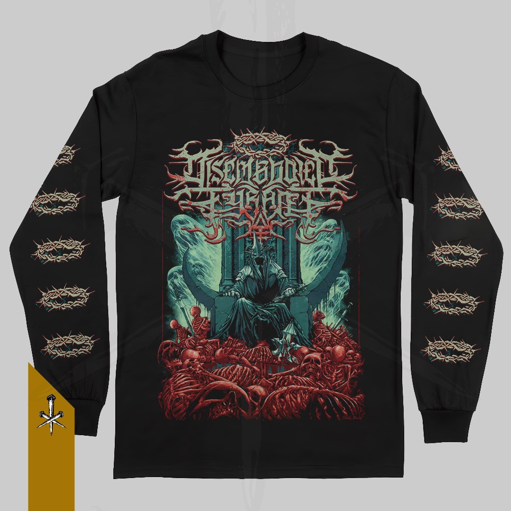 DISBODIED TYRART - BOOTLEG ผ้าฝ้าย 100% Original COMBED 30s แขนยาวซี่โครงเสื้อยืด LAZYKILLER