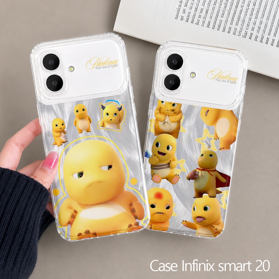 HP Infinix Smart 20 Clear Case ใหม่ล่าสุด 2026 - nailong Procamera Silicon Softcase - เคสโทรศัพท์กัน