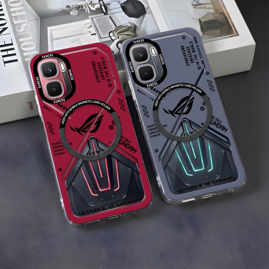 Infinix GT 50 Pro 5G Soft Case Premium Clear Case Protection Camera Casing Slim HP Cover + Ring Magsafe Magnetic 7