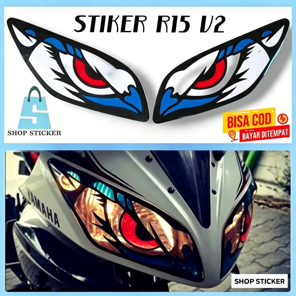 สติ๊กเกอร์ไฟหน้า R15 v2