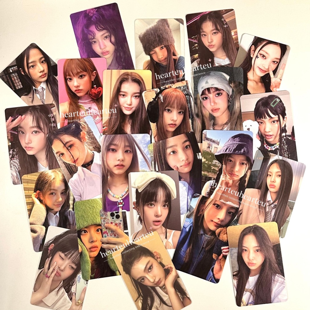 Hearteuheartu NEWJEANS / MHDHH / NJZ การ์ดรูปถ่ายอย่างเป็นทางการจากยุค Weverse อัลบั้ม Attion, OMG, 