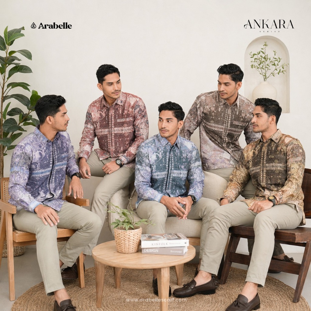 KEMEJA ARABELLE SCARF - ANKARA SERIES KOKO SHIRT / เสื้อเชิ้ต / เสื้อเชิ้ตยาว EXCLUSIVE JAGUAR MATER